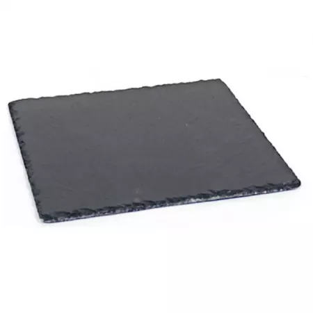 Plato de Pizarra Cuadrado 30x30 cm Negro – Elegancia Profesional Plato de Pizarra Cuadrado 30x30 cm Negro – Elegancia Profesional