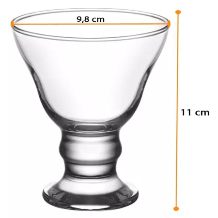 Set 6 Copas Helado Orion 250 ml Cristal Elegante Lavavajillas Set 6 Copas Helado Orion 250 ml Cristal Elegante Lavavajillas