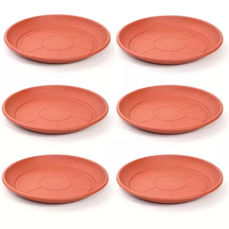 Pack 6 Platos Marrones Redondos 50-60 cm para Macetas
