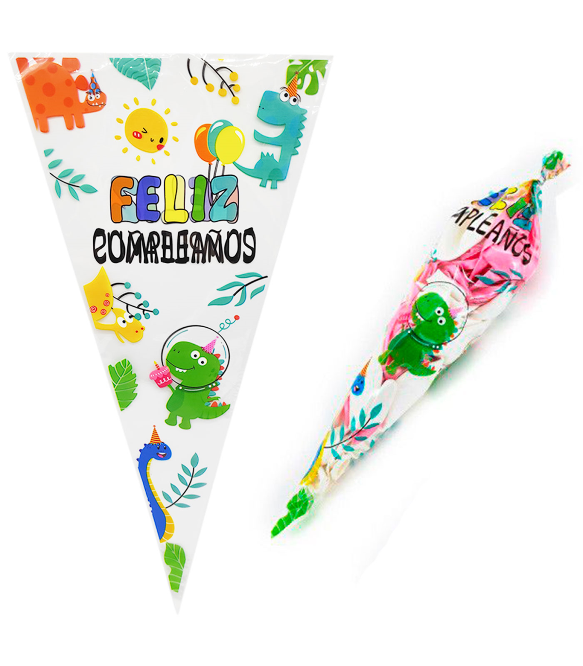 Levántate sitio Continental Tradineur - Pack de 10 bolsas de plástico para caramelos "Feliz cumpleaños",  incluyen tiras de cierre, bolsas para regalar golos