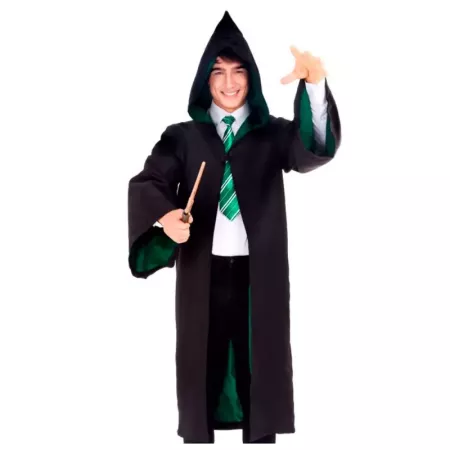 Disfraz Mago Verde Unisex Talla M - Carnaval y Halloween