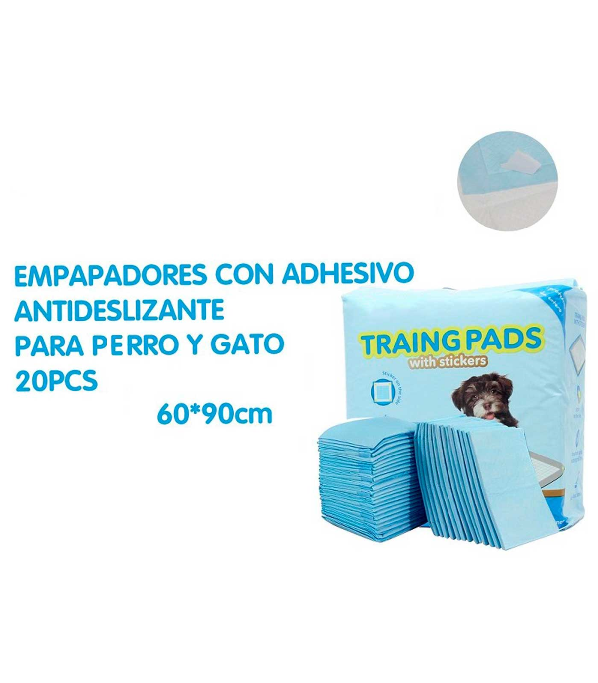 Paquete de 20 Empapadores para Perro y Gato 60X60 cm - AMICOTA