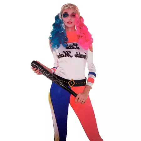 Disfraz Chica Problemática Rojo y Azul Talla S Carnaval Disfraz Chica Problemática Rojo y Azul Talla S Carnaval