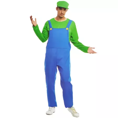 Disfraz Fontanero Verde Talla M para Carnaval y Halloween