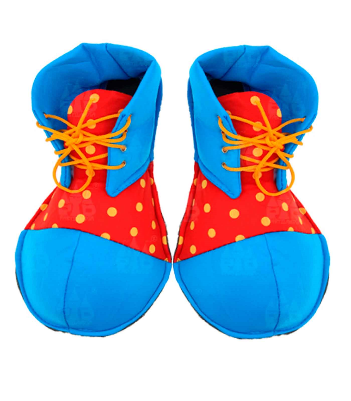 Zapatos payaso con lunares para jóvenes y adulto, complementos para  carnaval, halloween y celebraciones. 36 x 18 x 36 cm, color
