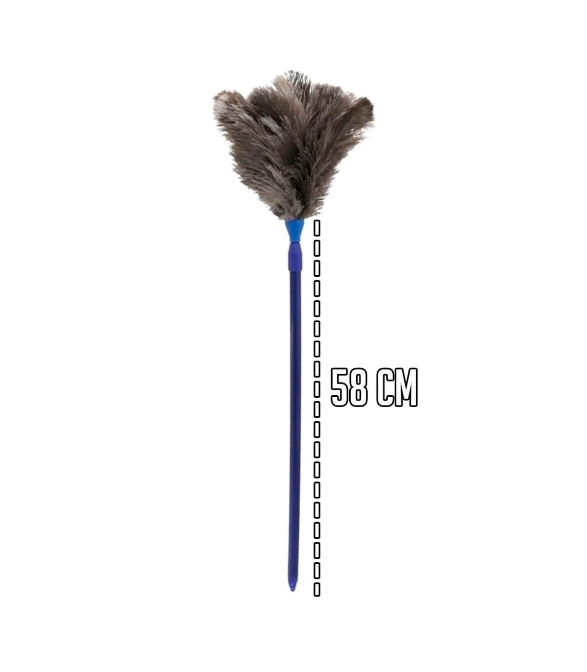  Midoneat Plumero de plumas de avestruz gris con poste de 71  pulgadas, plumero extensible para limpieza del hogar : Salud y Hogar