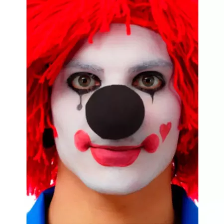 Nariz negra de espuma, nariz de payaso, complementos de disfraces, carnaval, halloween, cosplay, circo, fiestas, cumpleaños, adu
