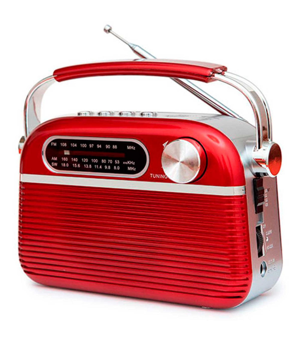Tradineur - Radio vintage POP con diseño clasico - Sintonizador AM/FM/SW  - Sintonizador con Indicador - Bluetooth - Conector U