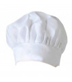 Gorro de cocinero de color blanco para niños, complemento para carnaval, halloween, fiestas, celebraciones. 23 x 20 x 20 cm