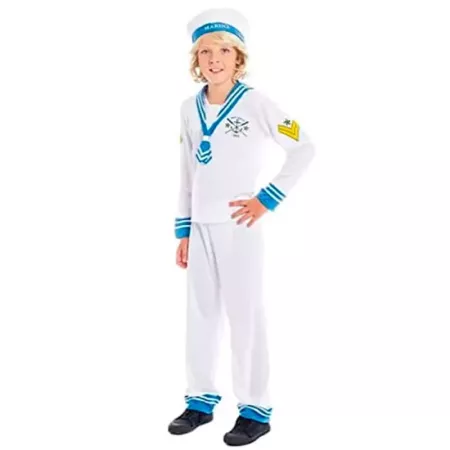Disfraz de Marinero Niño 5-6 Años para Carnavales y Fiestas