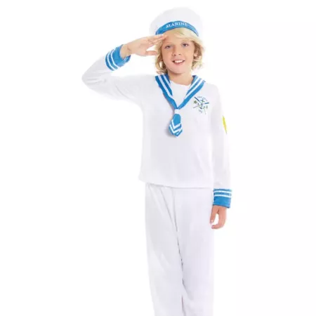 Disfraz de Marinero Niño 5-6 Años para Carnavales y Fiestas