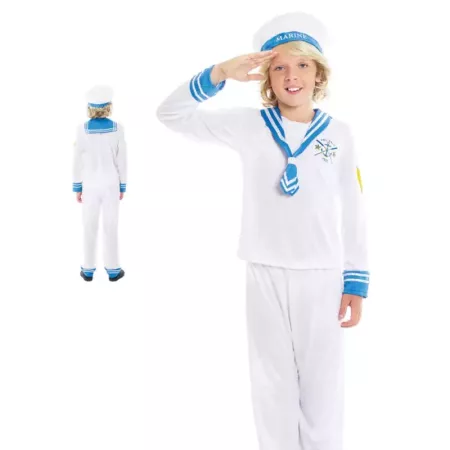 Disfraz de Marinero Niño 5-6 Años para Carnavales y Fiestas