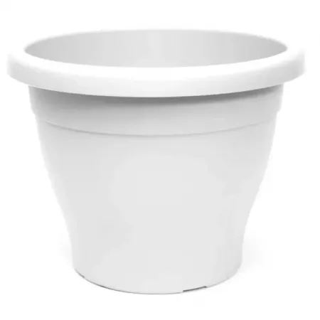 Maceta Pamex blanca 10L con drenaje para interior y exterior Maceta Pamex blanca 10L con drenaje para interior y exterior