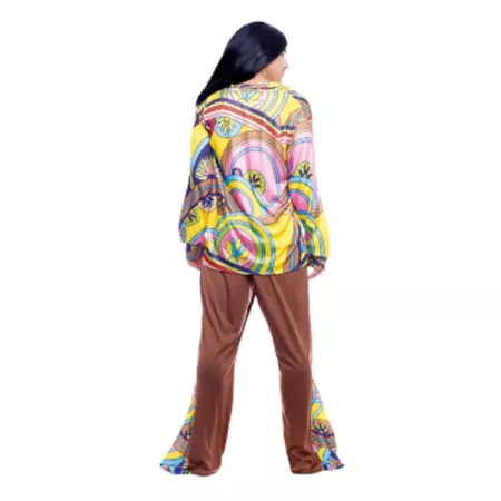 Disfraz Hippie Boy Adulto Talla S para Carnaval y Halloween