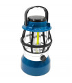 Tradineur - Farol, luz de camping regulable con asa, 200 lumen, 18 m de distancia, iluminación de exterior a pilas, portátil, excursión, acampada, pesca, 16 x 10 cm