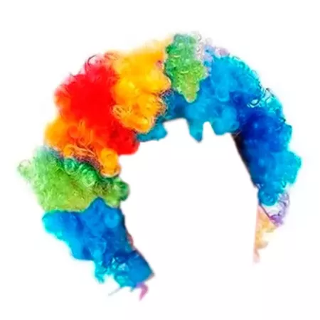 Peluca multicolor de payaso para jóvenes y adultos, complemetos de disfraces para carnaval, halloween u otras celebraciones. 29