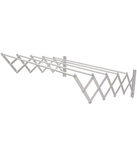 Tradineur - Tendedero plegable de aluminio con 20 metros espacio de  tendido, soporte para tender ropa, patas antideslizantes (Pl
