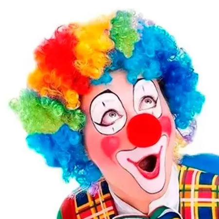 Peluca multicolor de payaso para jóvenes y adultos, complemetos de disfraces para carnaval, halloween u otras celebraciones. 29