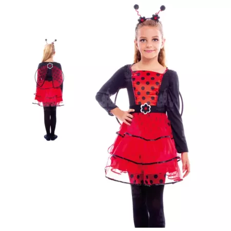 Disfraz Infantil Mariquita para Niñas 3-4 Años Carnaval
