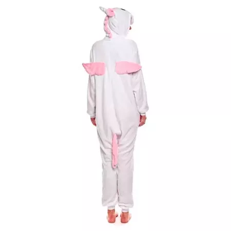 Disfraz Unicornio Adulto Unisex Rosa con Capucha – Talla M Disfraz Unicornio Adulto Unisex Rosa con Capucha – Talla M