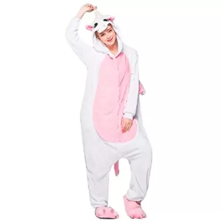 Disfraz Unicornio Adulto Unisex Rosa con Capucha – Talla M Disfraz Unicornio Adulto Unisex Rosa con Capucha – Talla M