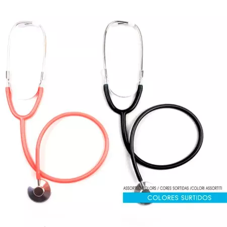 Estetoscopio de plástico color surtido para jóvenes y adulto, complementos para carnaval, halloween y celebraciones. 26 x 10 x 3 Estetoscopio de plástico color surtido para jóvenes y adulto, complementos para carnaval, halloween y celebraciones. 26 x 10 x 3