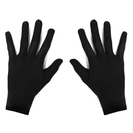 Guantes cortos negros para disfraz adulto | Carnaval & Halloween
