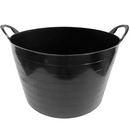 Capazo Flexible 65L Negro Resistente con Asas Reforzadas Capazo Flexible 65L Negro Resistente con Asas Reforzadas
