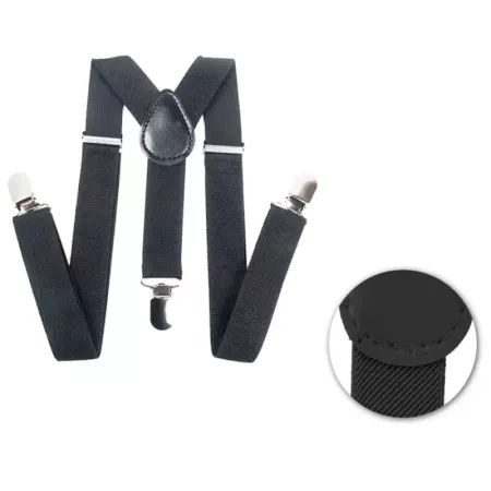 Tirantes de color negro para jóvenes y adulto, complementos para carnaval, halloween y celebraciones. 35,5 x 12 x 1 cm