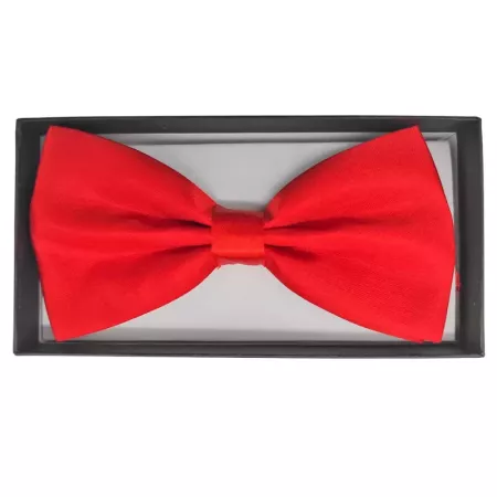 Tradineur - Pajarita raso para disfraz, 100% poliéster, accesorio de carnaval, halloween, cosplay, fiestas, cumpleaños (Rojo, ad