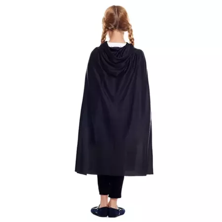 Capa Infantil Vampiro Negra con Capucha Carnaval 90 cm