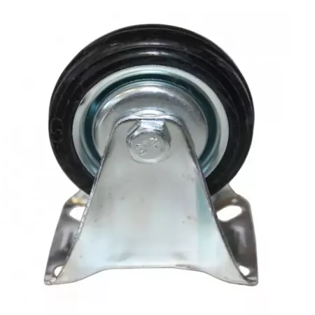 Rueda Fija 70 mm Goma Antiarañazos y Soporte Reforzado Rueda Fija 70 mm Goma Antiarañazos y Soporte Reforzado