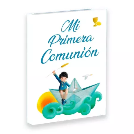 Álbum Primera Comunión niño barco 7 hojas 34x27 cm Álbum Primera Comunión niño barco 7 hojas 34x27 cm