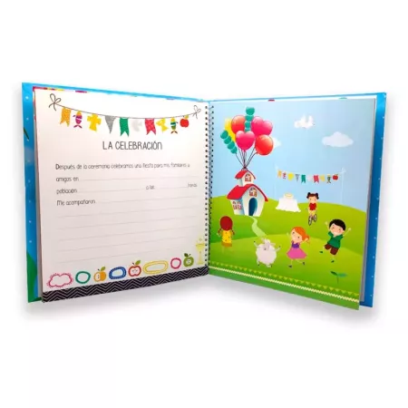 Álbum Primera Comunión niño barco 7 hojas 34x27 cm Álbum Primera Comunión niño barco 7 hojas 34x27 cm