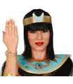Tradineur - Brazalete de serpiente metálico, pulsera decorativa, complemento para disfraz de Cleopatra, faraona egipcia, carnaval, Halloween, cosplay, fiestas (Dorado, Ø 6,7 cm)