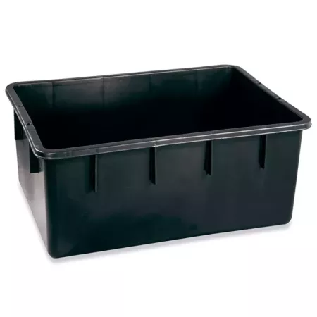 Tradineur - Cubo de plástico rectangular para mortero, tina, depósito, tanque, barreño, contenedor de agua para riego, construcc Tradineur - Cubo de plástico rectangular para mortero, tina, depósito, tanque, barreño, contenedor de agua para riego, construcc