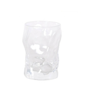 Set de 6 vasos de cristal 205 ml, modelo Lara, 10 x 6.5 cm, vasos