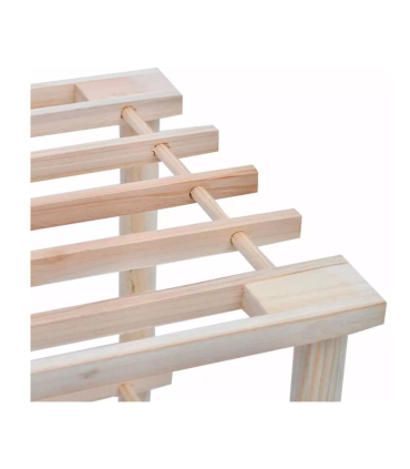Acan Zapatero de madera 3 niveles. Estantería de madera 3 alturas  multiusos, soporte para zapatos - 48 x 63 x 26 cm - Color Cere