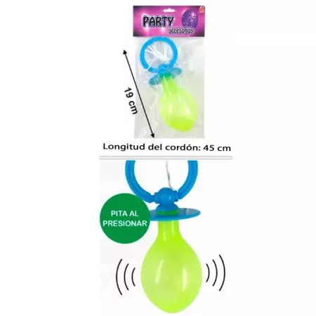 Chupete Gigante 19 cm con Cordón para Disfraz de Payaso