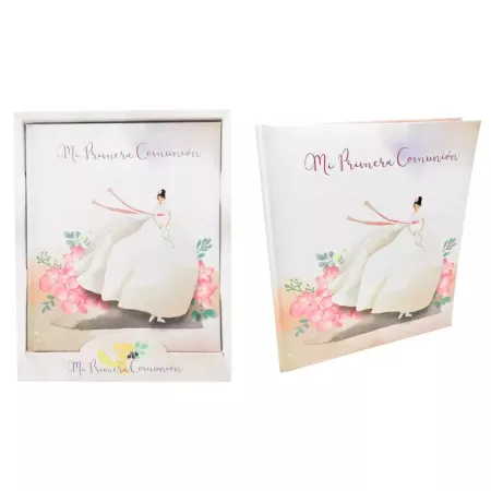 Libro de Primera Comunión para Niña con Fotos y Dedicatorias