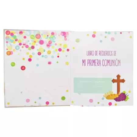 Libro de Primera Comunión para Niña con Fotos y Dedicatorias