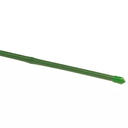 Tradineur - Tutor de bambú plastificado, varilla, guía para plantas, flores, tomates, caña de jardín, estaca para huerto (Verde,