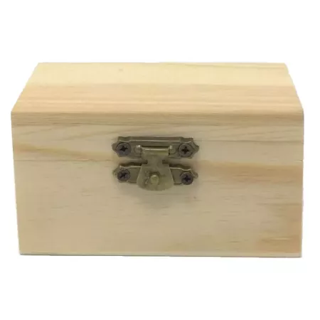 Caja de Madera Natural 5x9x5,5 cm con Cierre Metálico Caja de Madera Natural 5x9x5,5 cm con Cierre Metálico