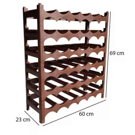 Botellero apilable plástico 36 botellas, modular y estable Botellero apilable plástico 36 botellas, modular y estable