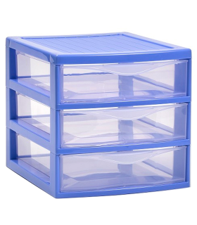 Tradineur - Caja de plástico transparente con tapa Nº 31, incluye bandeja  blanca, cajón de almacenaje, ordenación, almacenamient