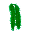 Tradineur - Boa de plumas de color verde - Fabricado en poliéster - complemento para carnaval, halloween, fiestas, celebraciones - Longitud: 180 cm