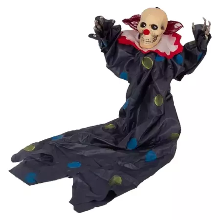 Tradineur - Fantasma de Halloween para colgar con luces LED - Diseño clásico - Decoración y complementación para Halloween - Lon
