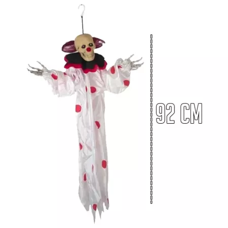 Tradineur - Fantasma de Halloween para colgar con luces LED - Diseño clásico - Decoración y complementación para Halloween - Lon
