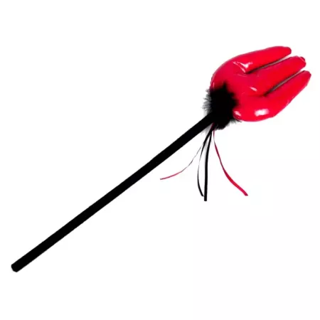 Tradineur - Tridente demoniaco acorchado - Fabricado en plástico y cuero - Apto para jóvenes y adulto - Complementos para carnav