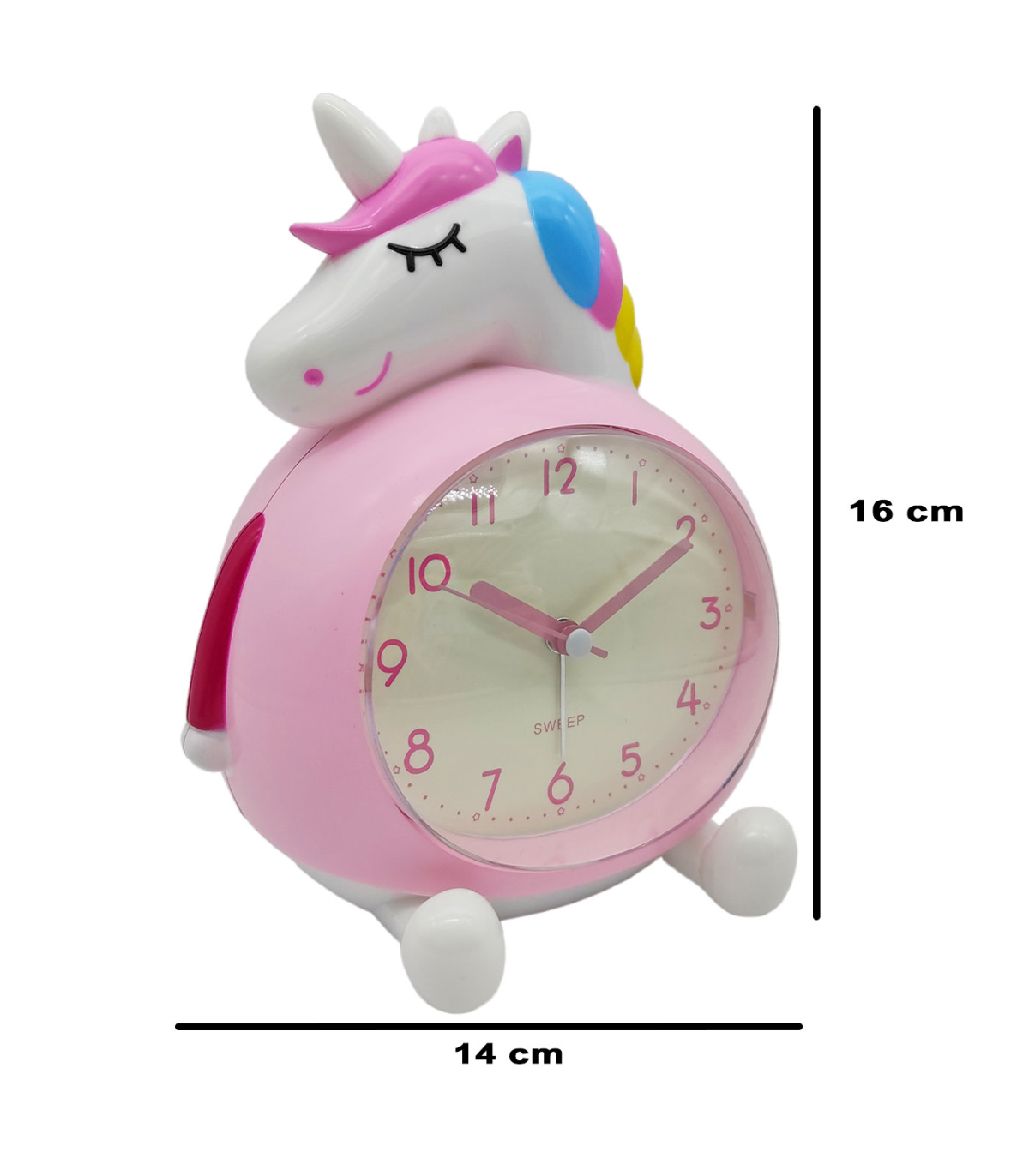  DEF - Reloj despertador infantil con dos ajustes de reloj  despertador, dormitorio con funciones de repetición y sincronización para  niños, niña y familia (color: púrpura) : Hogar y Cocina
